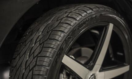 being weight rated to support a 1/5-ton truck. This 305/35R24 size fits a giant 24-inch wheel and the 10.