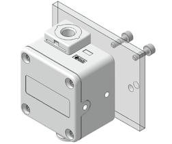 RoHS Mounting Variations Note) Mounting orientation: < OUT> port on top only Front mounting (with