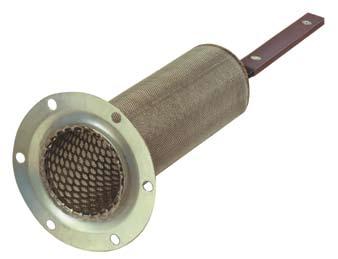The breather cap filters the air, trapping airborne dirt down to 40- or 10-micron levels. It permits air passage at up to 25 scfm. Mounting hardware, gaskets, and templates are supplied.