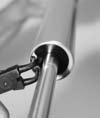 Install rebound assembly into upper tube and secure with retaining ring using internal snap