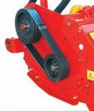 Transmission Belt The Barbi Flail Mower utilises toothed transmission drive belts to transfer power to the rotor, the toothed drive belts allow slip proof engagement preventing power from the