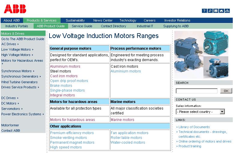 purpose motors Aluminium motors Steel motors Cast iron area motors Open drip proof motors