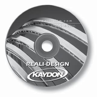 KAYDON Corporation 2004 Reali-Slim s Catalog 300 Application Information to Help In Your Designs 1.