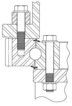 Installation & Maintenance Section 3 Figure 3-15 Pinion is attached to stationary outer race support and rotates the upper structure supported by the inner race.