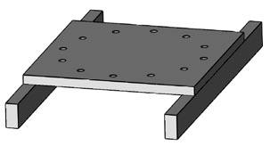 Installation & Maintenance Frame without gussets near mounting holes requires thicker plate.