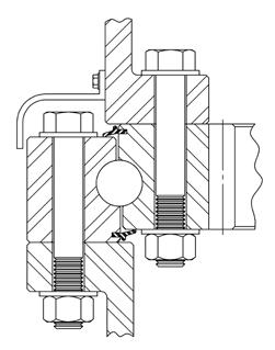 Installation & Maintenance 1.3 Mounting Examples KAYDON bearings can be designed to suit a number of mounting arrangements. Following are illustrations of some basic arrangements.