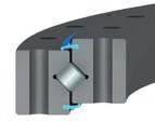 given diameter Rectangular cross-section Internal, external, or non-gear Design Cross Roller Single row
