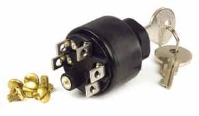 Connection Type 82-2306 Screw Ignition Starter Switches 82-2150 82-2156 Momentary start Universal die cast housing; includes 2 keys 4 position (ACC, OFF, ON/ACC, START