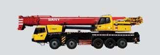 lifting capacity: 220 t, Main boom: sections, Extension boom: 3.