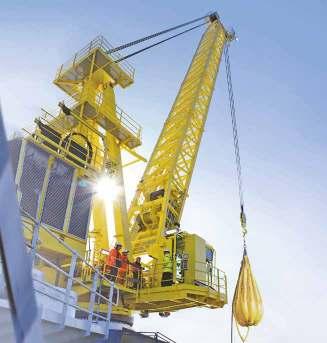 Wire luffing lattice boom cranes are supplied with built in electro hydraulic or diesel hydraulic power packs.