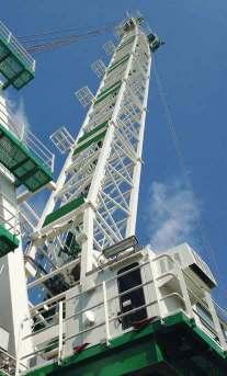 Wire luffing lattice boom cranes are typically used on fixed installations and on drilling rigs, Jack ups, drillships, FPU's and FPSO's. Typically used when the needed outreach exceeds 40 50 m.