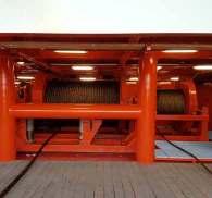 These winches are delivered with local controls as well as advanced bridge control systems, handling all required functions