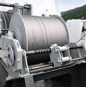 Winches are delivered with easy access for lubrication and inspection.