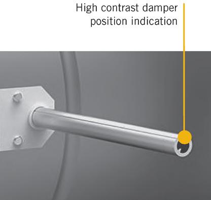 Primary Air Dampers The Daikin damper blade is manufactured with a flexible gasket and mounted without adhesives to provide an excellent close off seal.