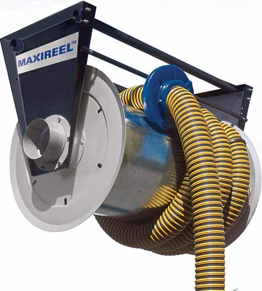 Outstanding Maxireel features Spring recoil model Painted steel side