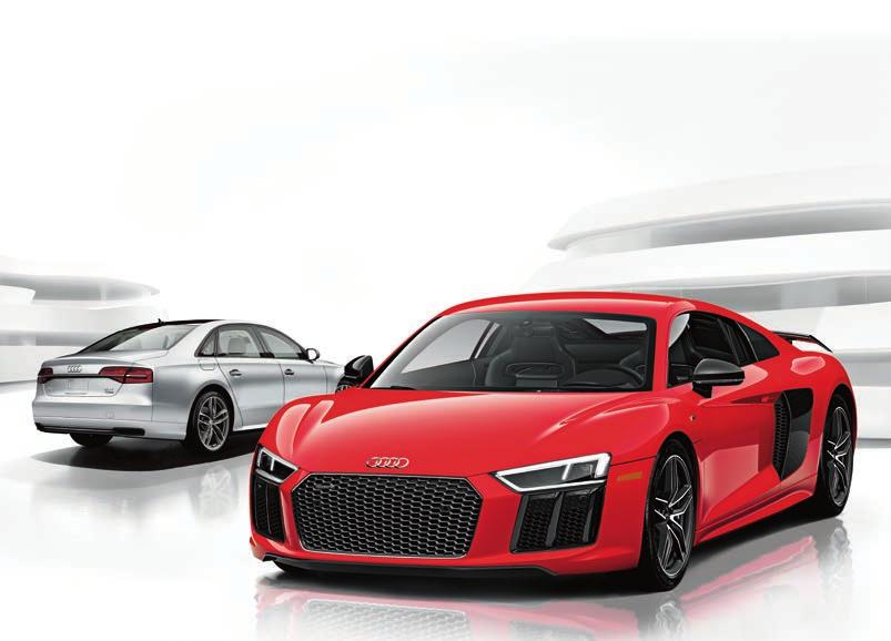Audi R8 and Audi A8
