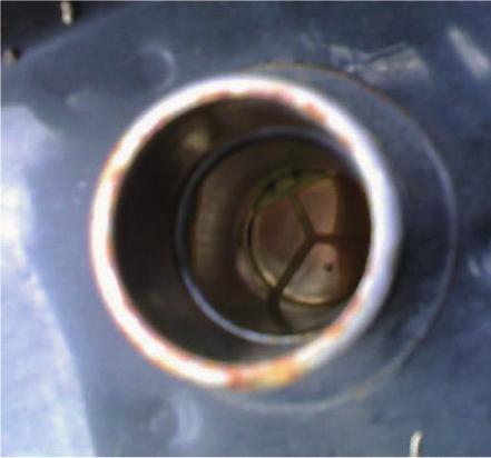 Anti-siphon integrated with the tank neck (Pic6) The fuel sensor cannot be