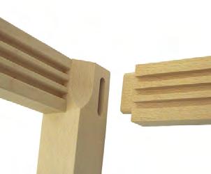 wood chair joints available - Center lag bolt pulls locking system tight - Components are glued, as well as screwed - Hardened screws