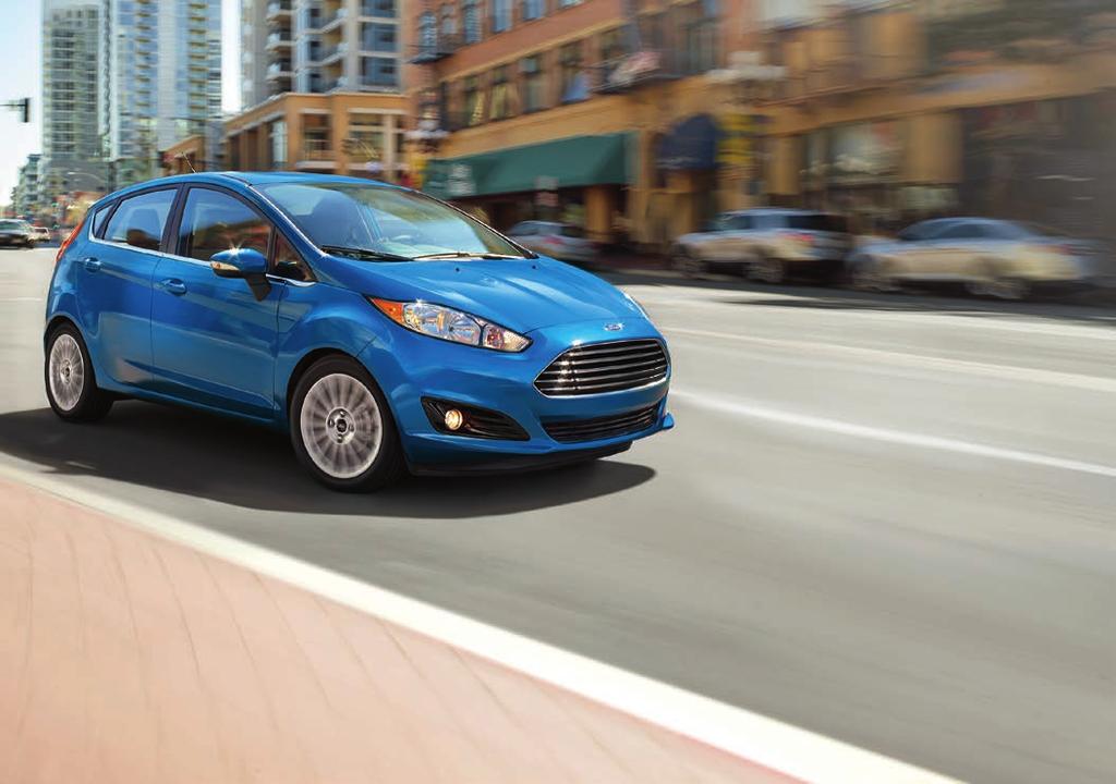 FUN AT EVERY TURN Fiesta gets the party started with a 120-horsepower 1.6L Ti-VCT engine and your choice of a 5-speed manual or a PowerShift 6-speed automatic transmission.