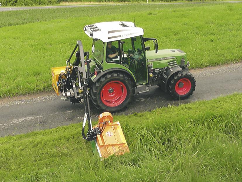 BMS Compact extesio mower for arrow track tractors or compact tractors Hydraulic compact boom arm for small tractors ad arrow gauge tractors or compact tractors.