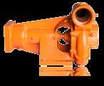 durable, proven design. Mega offers this water pump for the convenience of customers with existing fleet B-4J parts commonality. Both plain keyed shaft and direct motor mount versions are available.