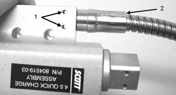 Figure 6-65. Remote Pressure Indicator High-Pressure Hose Alignment. (4) Inspect roll pins for cracks, bends, or mushroomed ends. Replace as required.