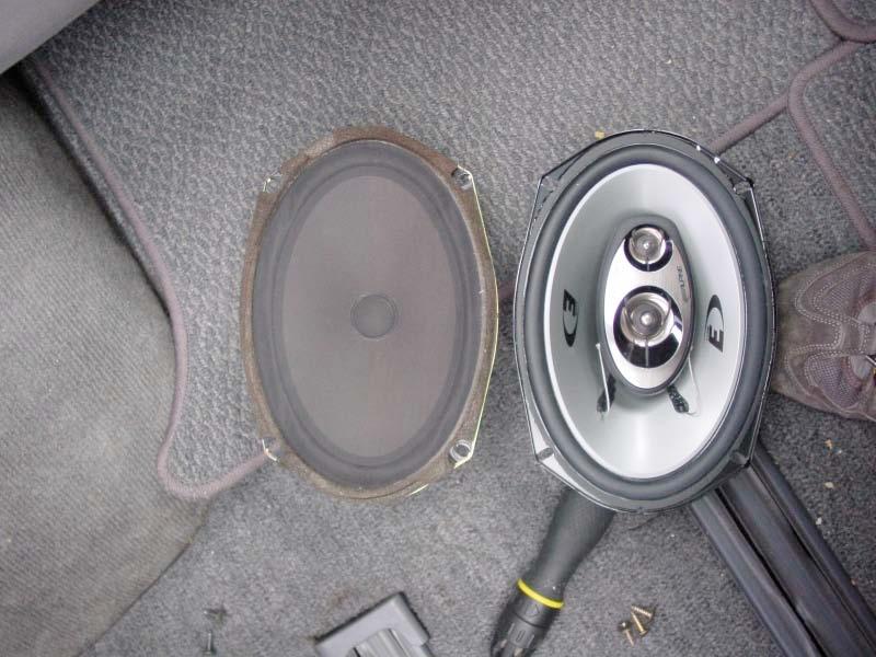 Rear Speaker replacement. First off you need the right rear speakers.