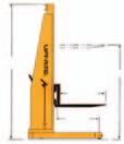 5" Fork length: 48" Overall Height Load center: 24" Forks Raised/Lowered Manually propelled with electric powered hydraulic lift Battery powered is standard (AC power and air power available)