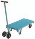 easily in confined areas Skids and handle come with 8" rubber wheels 1800 lbs.