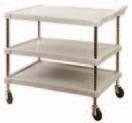 SHELF TRUCKS HI-BOY SHELF TRUCKS Available in 4 or 5 shelf All welded 14-gauge steel Shelves can be ordered with lip up or down Complete with heavy duty 5" resilient non-marking casters Overall