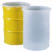 DRUM INSERTS & LIDS ACCORDION INSERTS FOR 55-GALLON DRUMS Seamless insert constructed from FDA approved LDPE, average 15 mil thick Accordion pleat design adjusts to varying heights of reconditioned
