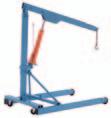CRANES Items are made to order and are non-returnable PORTABLE FLOOR CRANES Lifts, lowers, positions and moves with ease Hand operated hydraulic pump lifts fully extended boom over 8' Crane moves