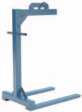 CRANES & PALLETS LIFTERS ADJUSTABLE GANTRY CRANES Adjustable height 4 heavy-duty swivel casters with wheel brakes Beam type is I and taper-wheel trolleys are required Shipped knocked down F A B C E