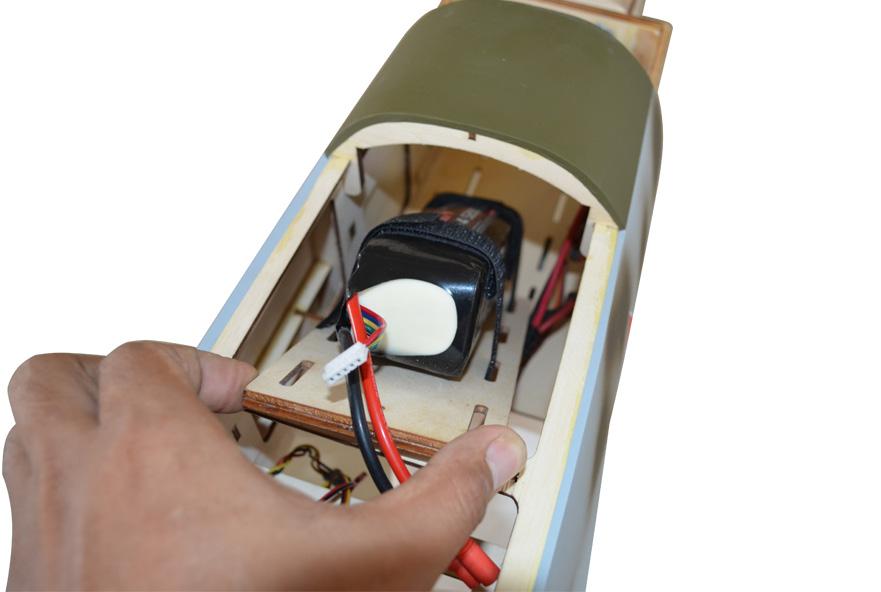 5) Attach the motor to the front of the electric