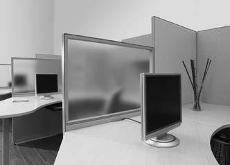 Off-desk accessories can be quickly and easily repositioned along the optional panel mounted rail.