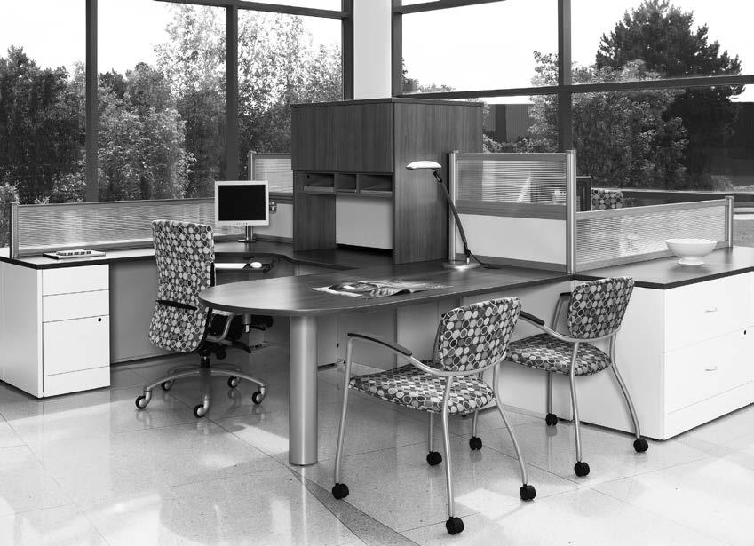 DIVIDE Divide is a modular desk mounted panel system that can be retro-installed on many Global desks. The panels can be vertically stacked to provide varying degrees of privacy.
