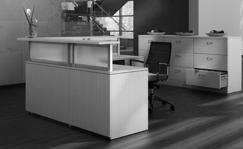 Divide is offered in many laminate and fabric color options to complement any office environment.