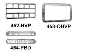Rocker switch covers chrome plastic 2001 to 2005 Heater Vent trim chrome plastic 2001 to 2005-420-PRS-FW 5th wheel - 420-PRS-AS air suspension - 420-PRS-AD axle differential - 420-PRS