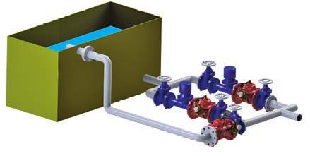 When stop button is pressed, control valve is closed slowly without causing surge in the first plan.