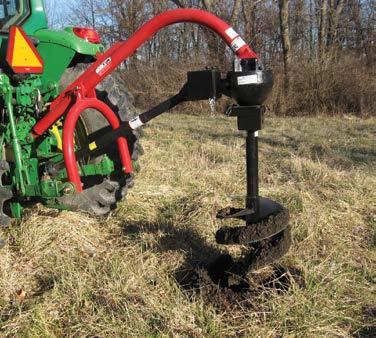 (not for small, compact tractors) Augers Fishtail center point and high carbon, alloy steel digger teeth offer dependable operation with long component life.