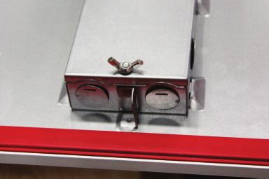 stripped end of green ground wire from splice box. Note: Wire nuts accept 18-12 AWG.