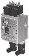 Externally monitored double valves provide feedback signals (via the pressure switches), which