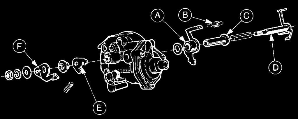 4A 14 Carburettor fuel system 15.25 Exploded view of the Weber 2V carburettor automatic choke unit - 1.