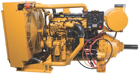 CATERPILLAR ENGINE SPECIFICATIONS I-6, 4-Stroke-Cycle Diesel Bore...112.0 mm (4.41 in) Stroke...149.0 mm (5.87 in) Displacement... 8.8 L (537.01 in 3 ) Aspiration.