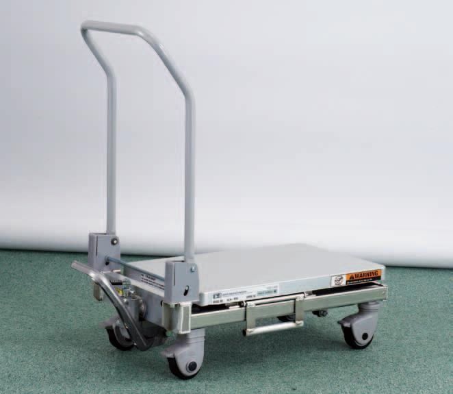 Major features of the HLH Series Hydraulic cylinder Casters with brakes Foot pedal