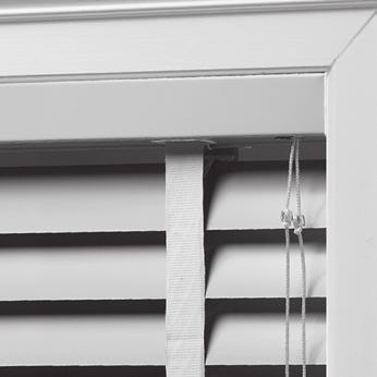 slat valance standard (other options available) Decorative cloth tapes available Limited lifetime warranty on headrail and components; three year warranty on slats SLAT STYLES AND INFORMATION: 2"