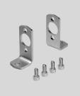 Flat cylinders DZF Accessories Foot mounting HZF HZF-32... 63 HZF-12... 25 Material: Steel + = plus stroke length Dimensions and ordering data For AB AH AO AT AU SA TR US XA CRC 1) Weight Part No.
