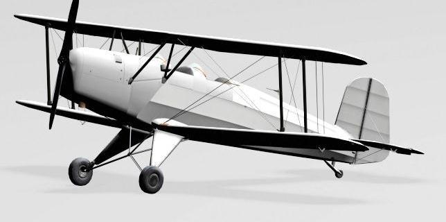 The original Bücker 131A version was designed 1934 as a very light trainer and acrobatic aircraft (330kg empty)