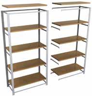 Perfiles/Uprights 4 4 Bandejas Shelves 2 bandeja 2 shelf metal - melamina