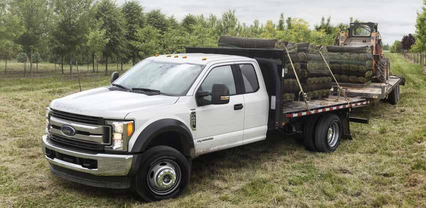 TRAILER TOWING SELECTOR 25 F-350/F-450/F-550 SUPER DUTY CHASSIS CABS CONVENTIONAL TOWING (1)(2) Trailer weights shown assume 400-lb. 800-lb. second-unit body weight.